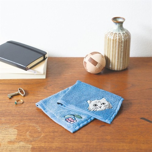 【松尾ミユキ】バンブーハンドタオル Bamboo Hand towel Cat