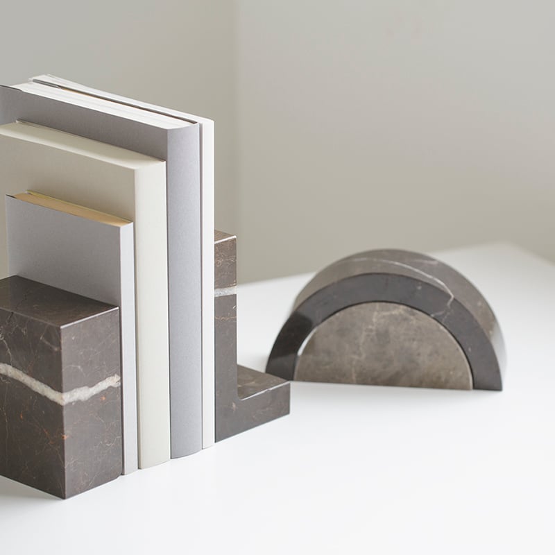 アーチ型ブックエンド ブラック［ ISHIZO］ | REAL Style online shop