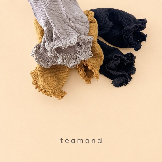 TEAM［取寄］eyelet lace socks set