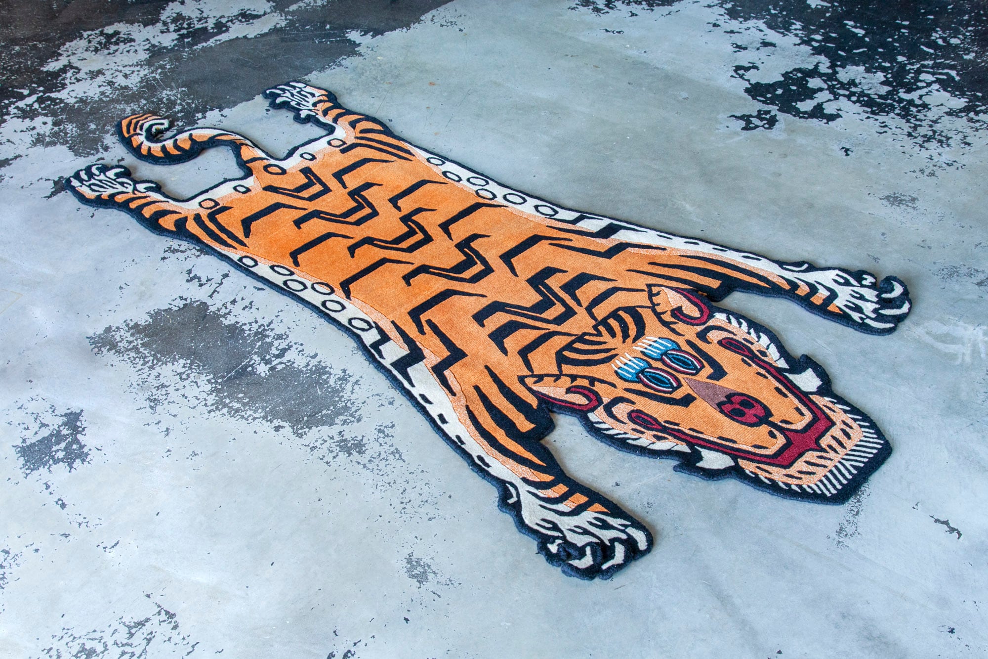 Tibetan Tiger Rug 《Lサイズ•ウール009》チベタンタイガーラグ