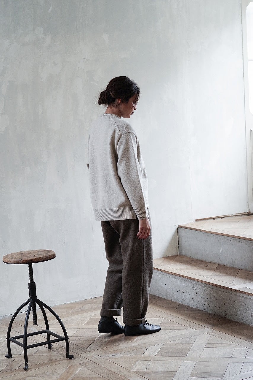Felted Melton Easy Trousers
