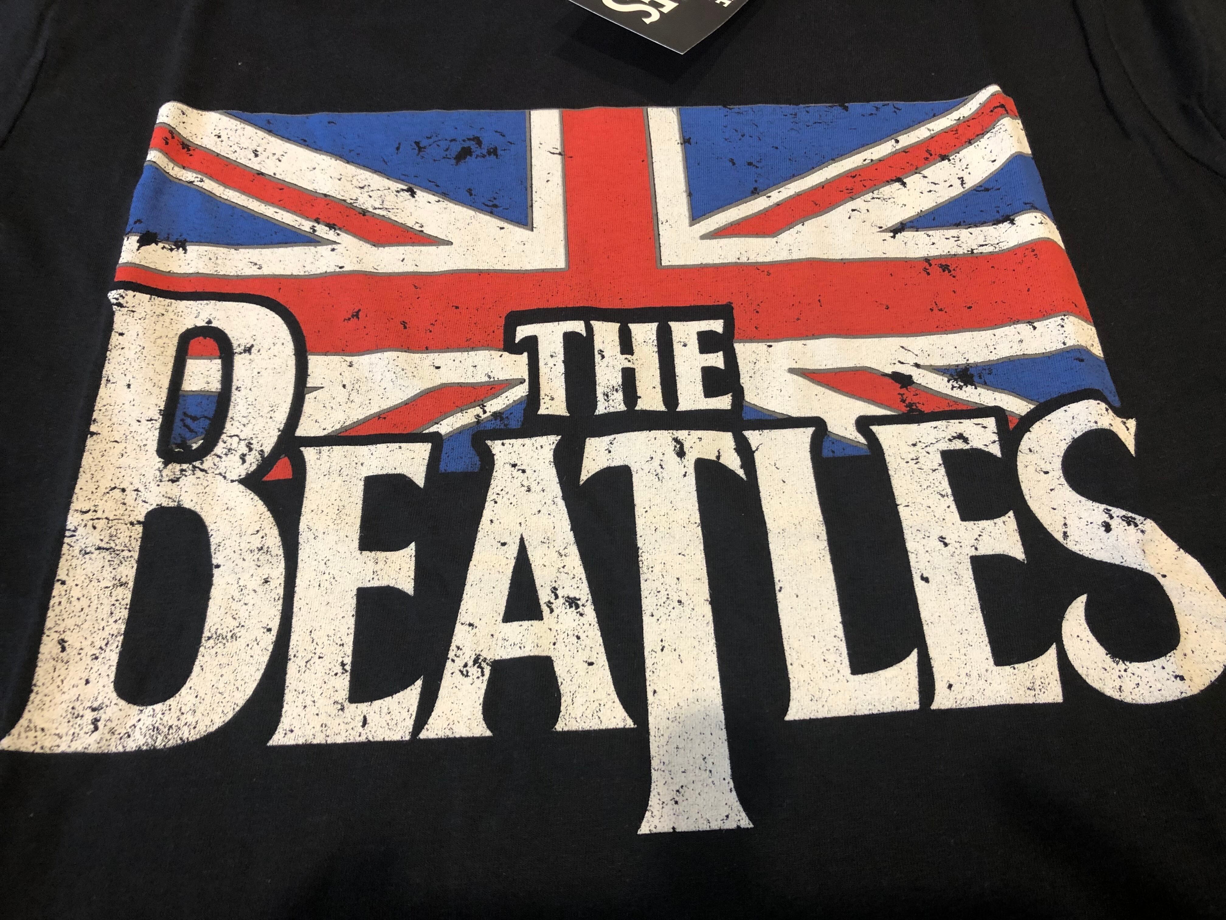 The Beatles：LOGO & VINTAGE FLAG Tシャツ | ロックTシャツ バンドT