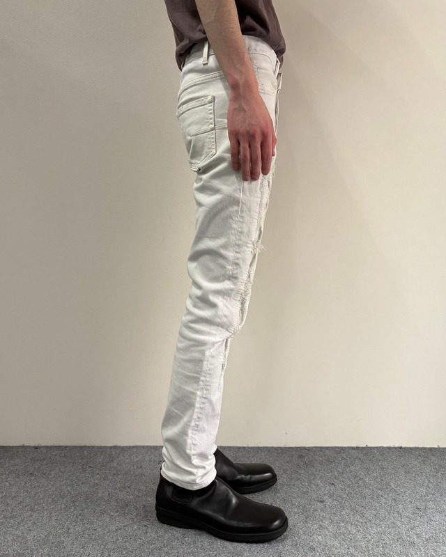 【2014/AW Dior HOMME】Ripped skinny leg denim pants