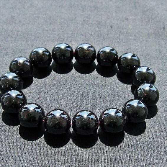 ガーネット ブレスレット 14mm 一点物 メール便可 [M便 1/10] 111-41478