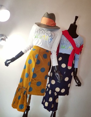 Dot unbalance shirt《 即日発送 》