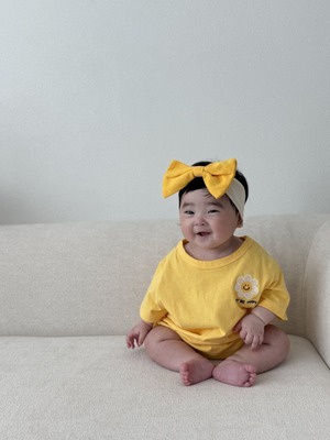 [Moran bebe] Happy Daisy Bodysuit / [모란] 해피데이지슈트