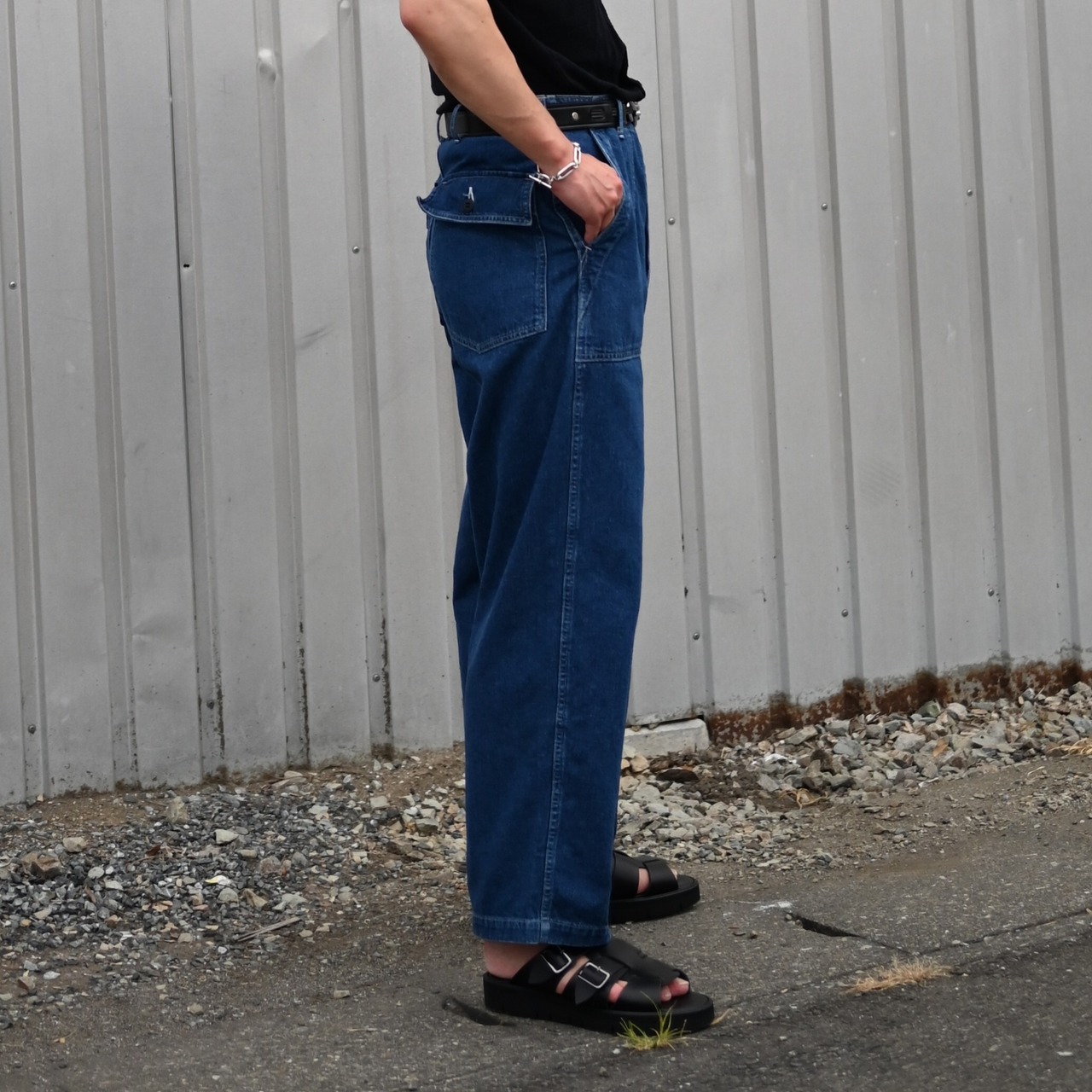 INTERIM / USED SLUB YARN DENIM BAKER PANTS
