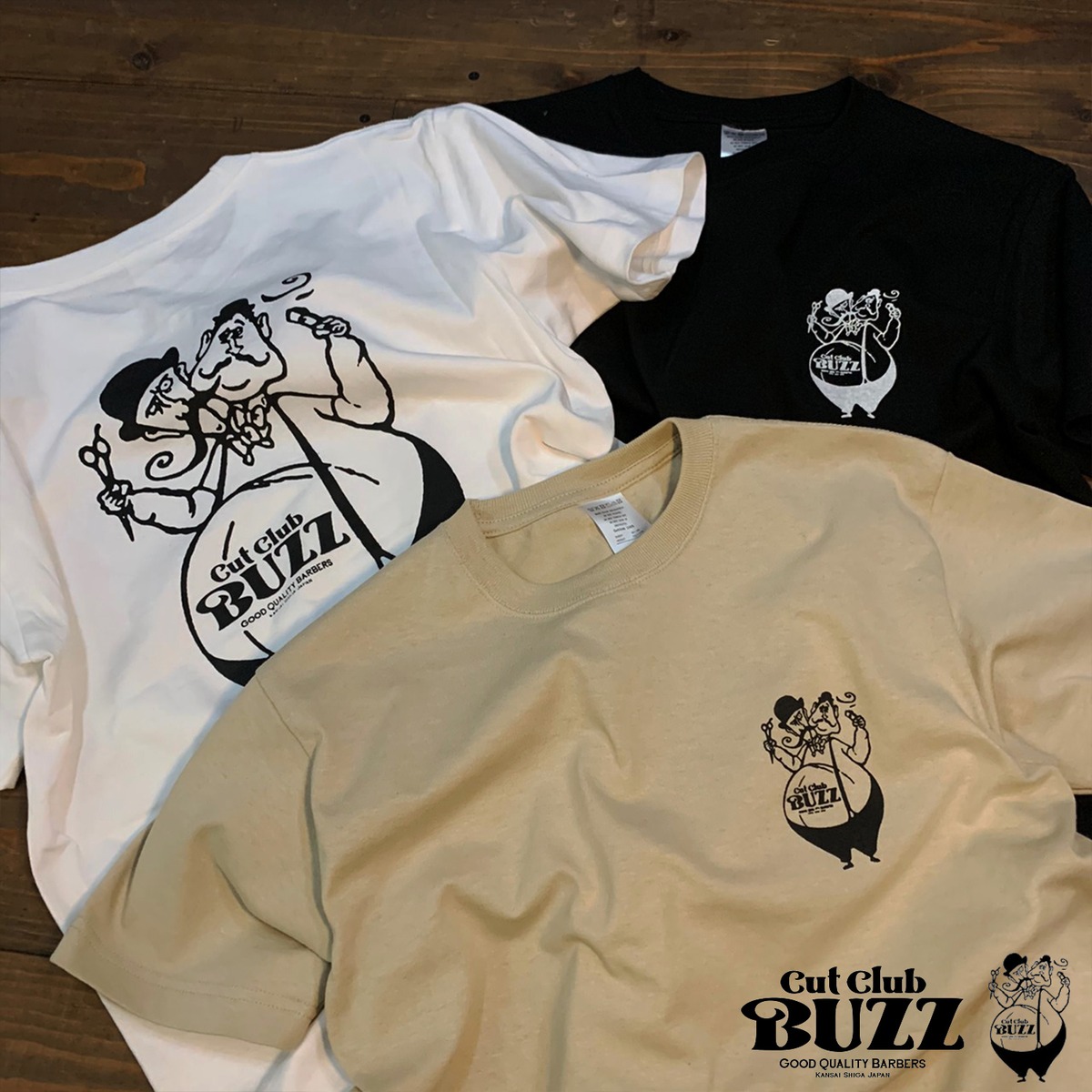 SALE】【BUZZ CUT CLUB】別注「バズおじさん」 Tシャツ 綿100 