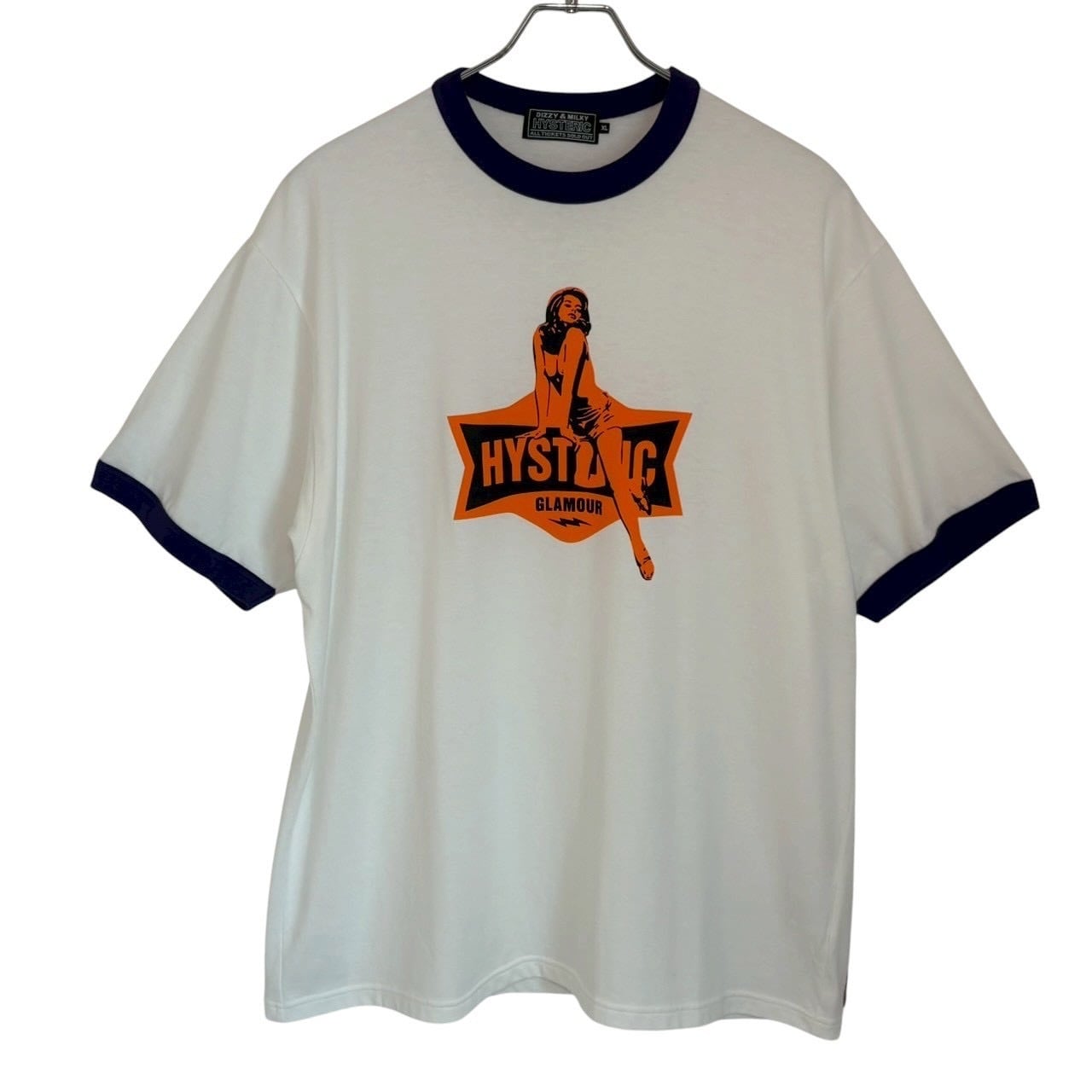 HYSTERIC GLAMOUR ヒステリックグラマー Tシャツ XL リンガー センター