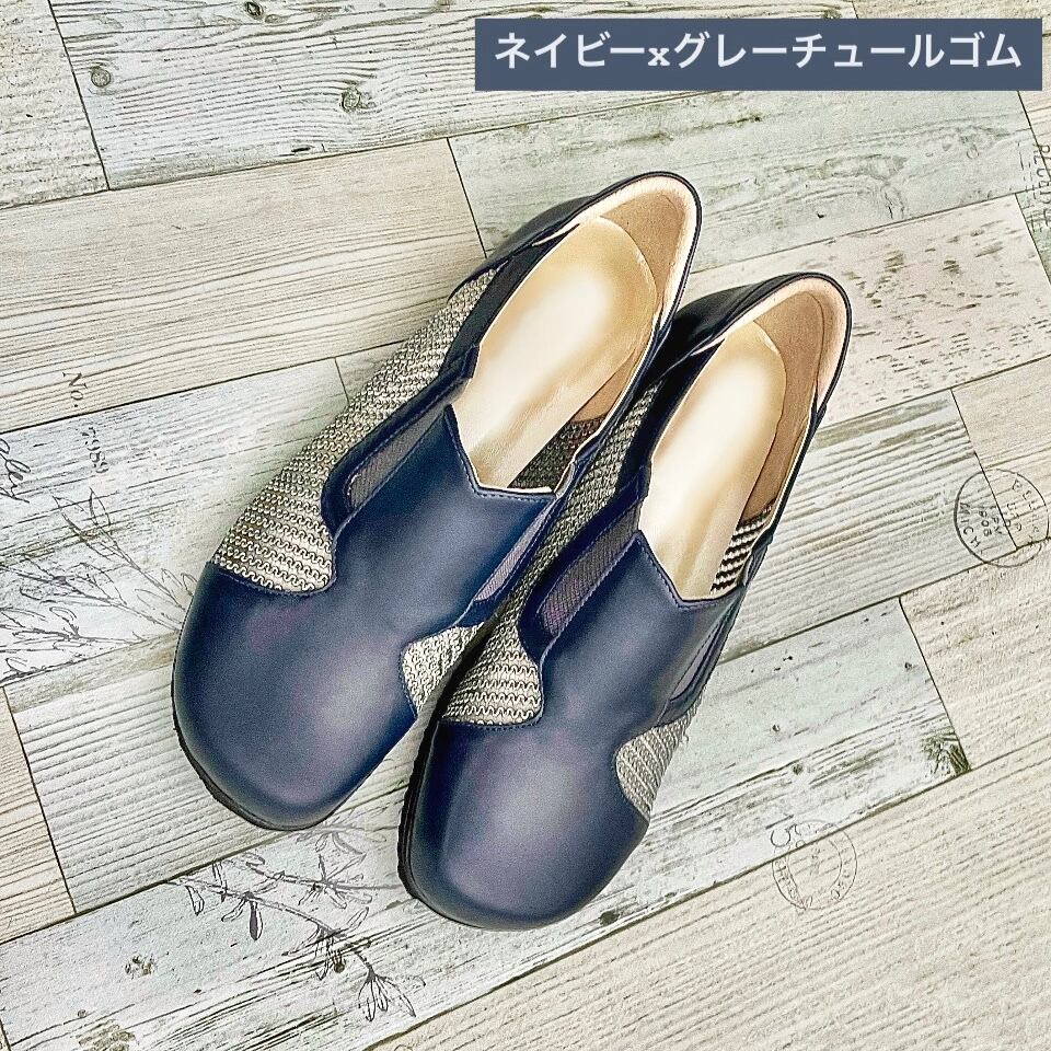 チュールゴムカジュアルシューズ