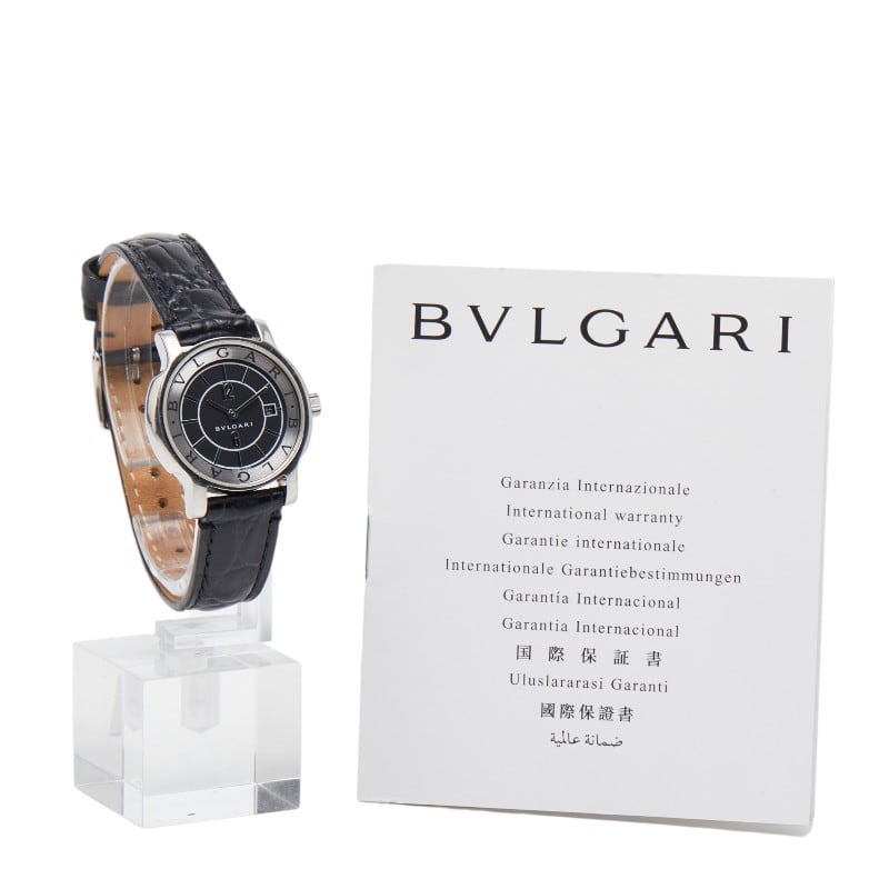 稼働 BVLGARI 腕時計 ソロテンポ ST29S デイト シルバー 3409 稼働 BVLGARI 腕時計 ソロテンポ ST29S デイト シルバー 3409 稼働