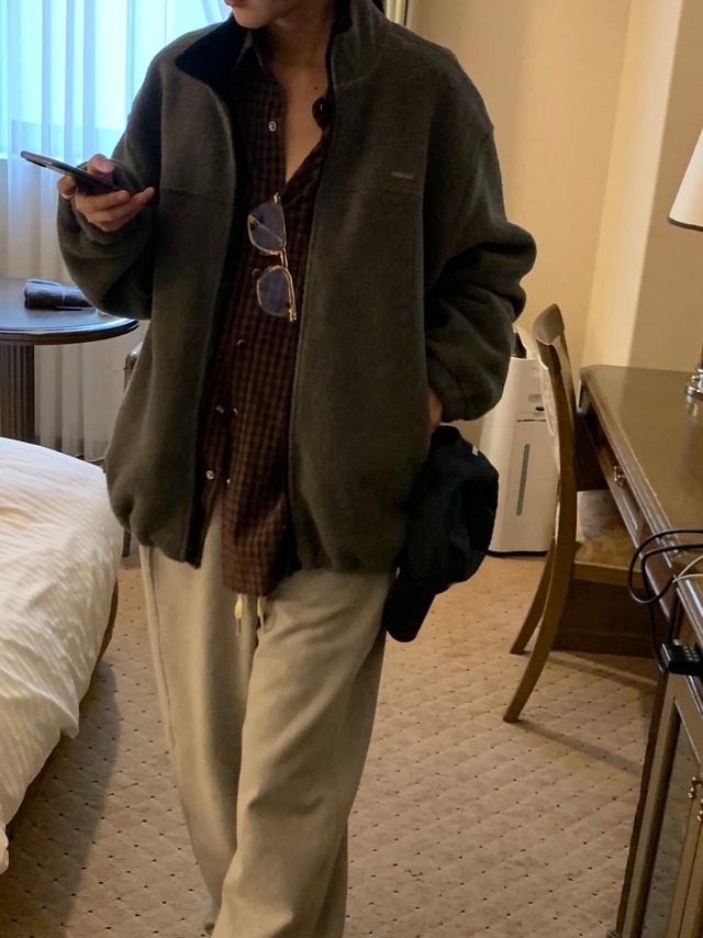 (予約) JINSIM / Jade check shirt 3color