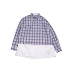 [2023Spring] EFFECTEN(エフェクテン) / switching long check shirts