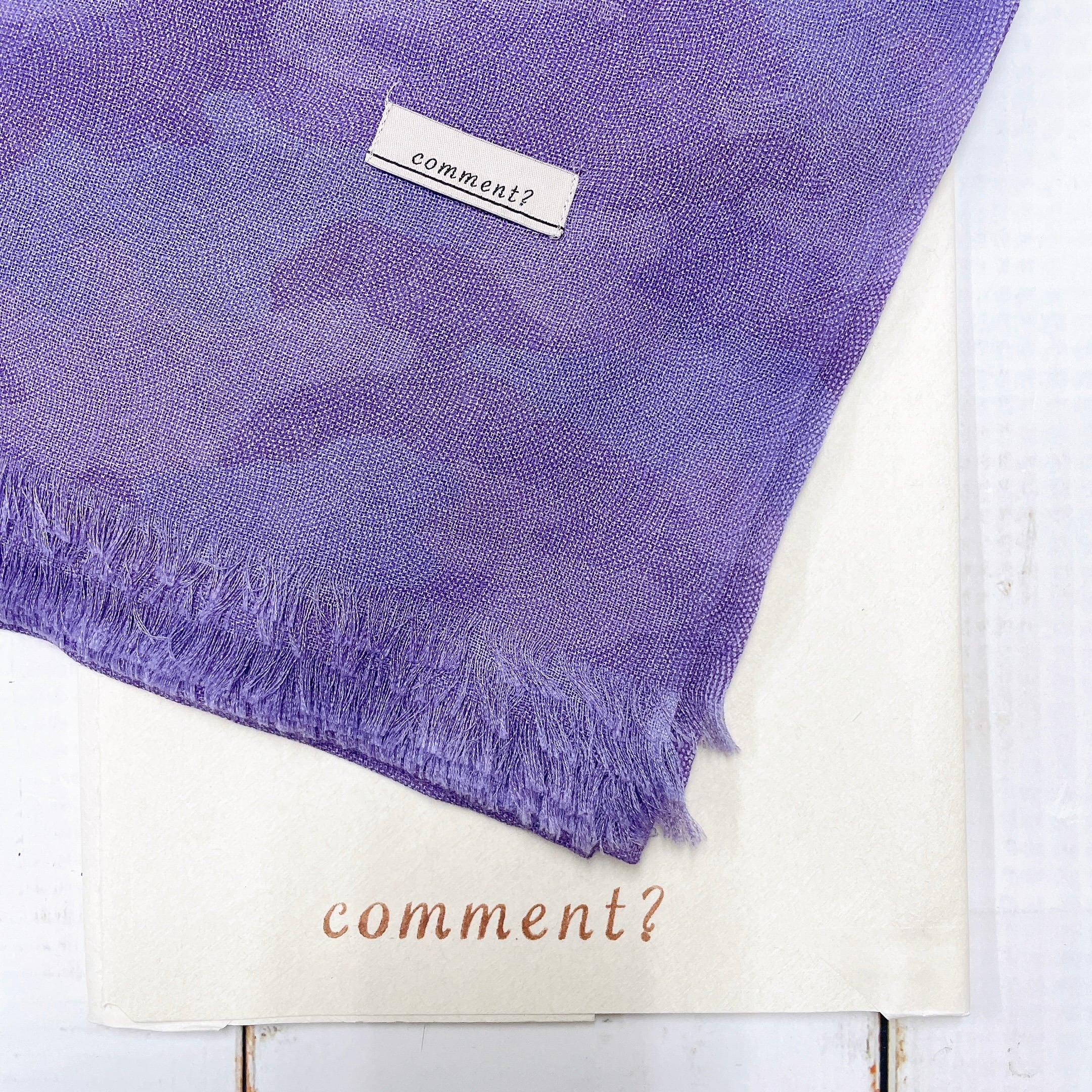 送料無料】廣瀬染場 江戸小紋 comment ? シルクカシミアストール