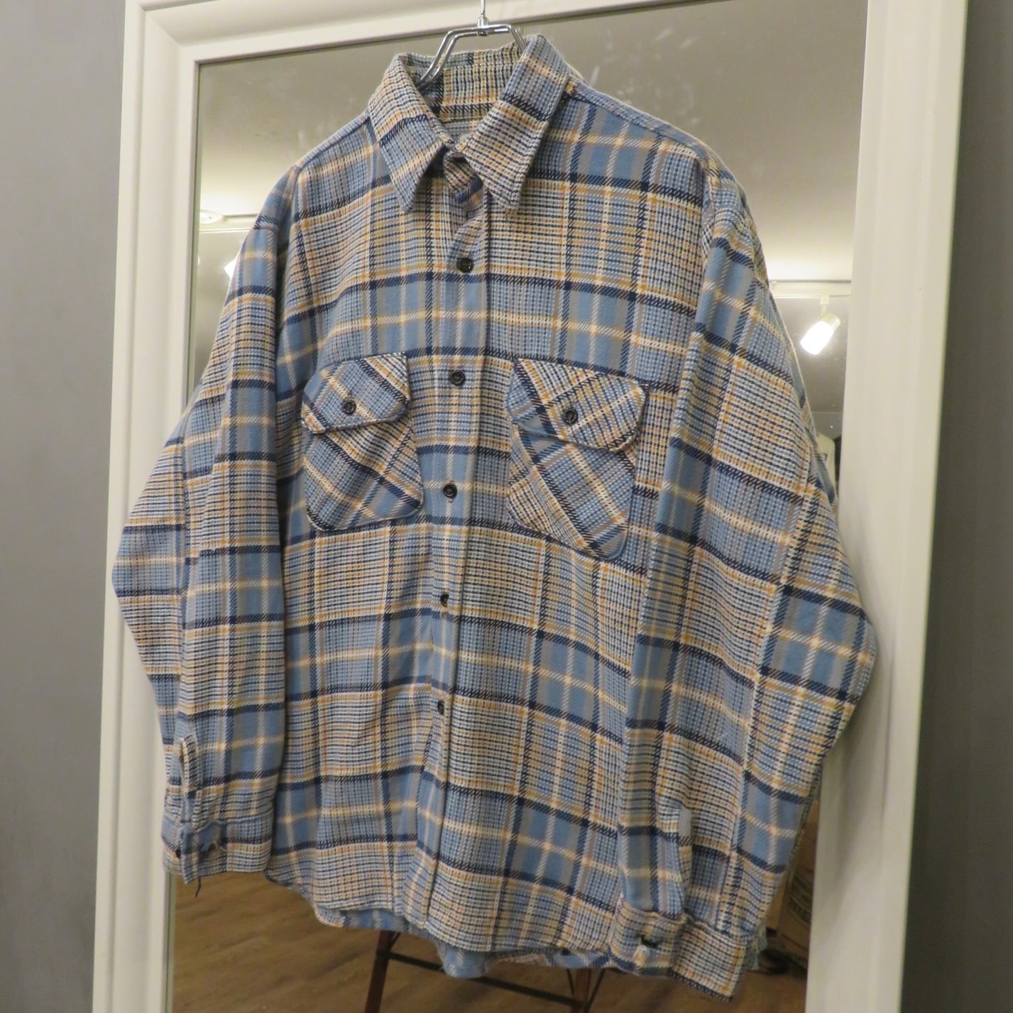 フロッキープリント】60's Hilton Rayon Bowling Shirt “フロッキー