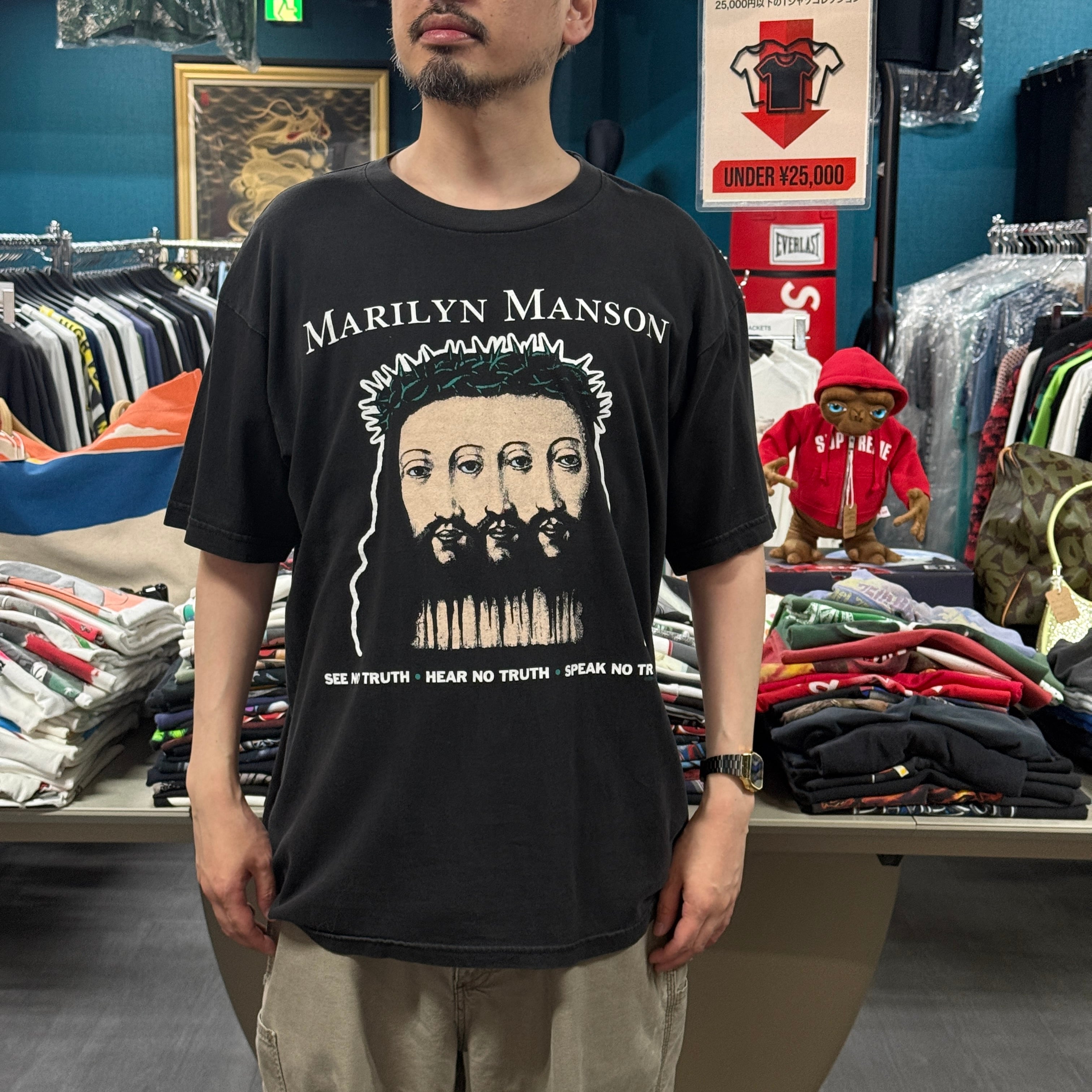 希少 90s MarilynManson マリリンマンソン ヴィンテージTシャツ MARILYN MANSON】マリリンマンソン 