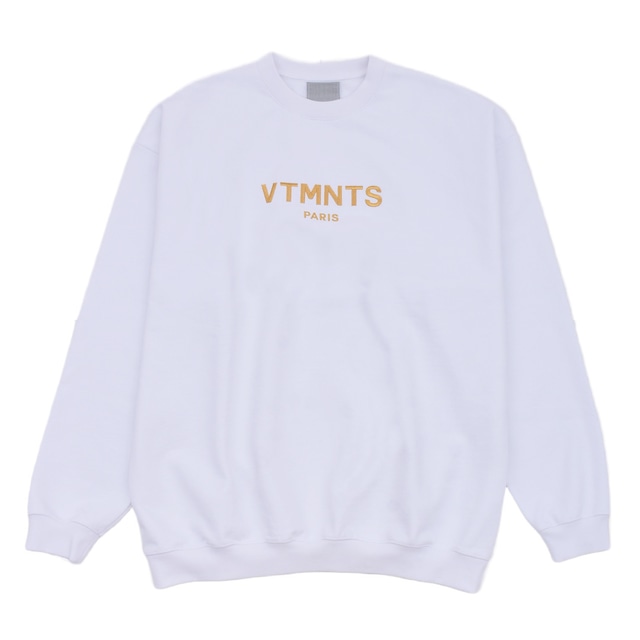 【VTMNTS】VTMNTS PARIS EMBROIDERED LOGO CREWNECK