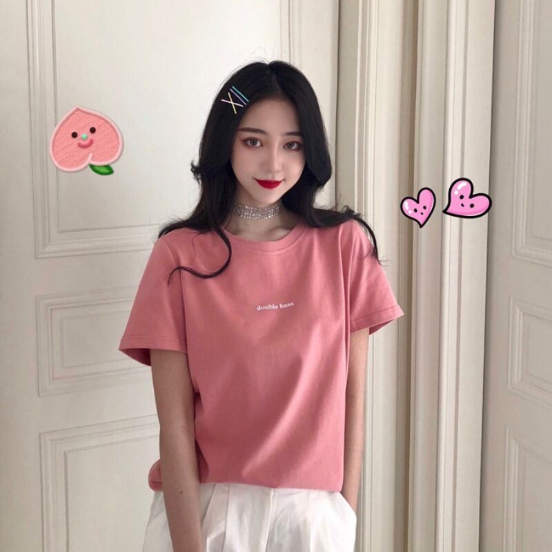 2020年春夏の新バージョンのシンプルでルーズなベーシックスタイル、学生用半袖Tシャツトップインタイド 1号婦人2944423152