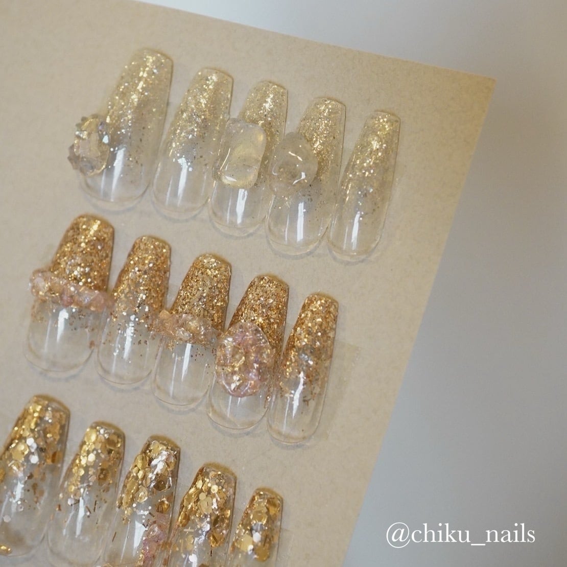 G891 Champagne kiss glitter | atelier NOVEL