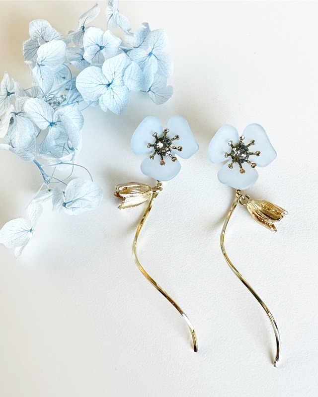 clear with tulip 【 light blue 】