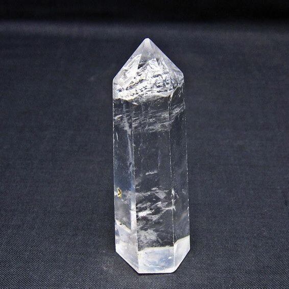 水晶 六角柱 ポイント 置物 一点物 142-11126
