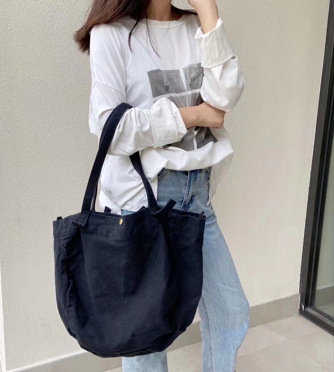 コットン エイジングトートバッグ　AS119-377