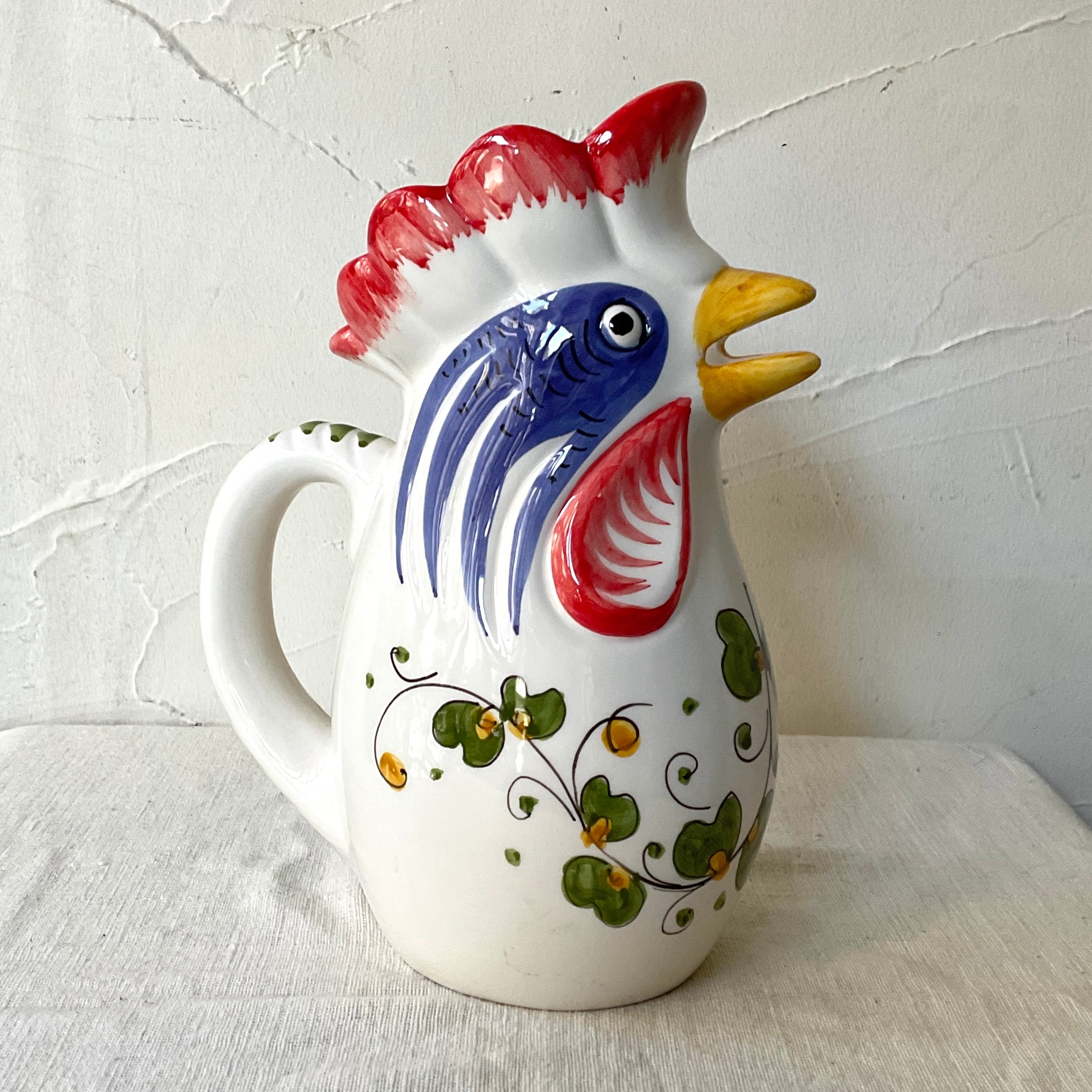 イタリア陶器】にわとりピッチャー（大） | 照明＆エシカルライフ
