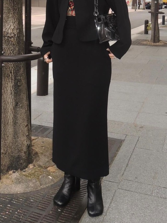 24AW】FETICO フェティコ / VELVET EMBROIDERED SKIRT | TRENT  