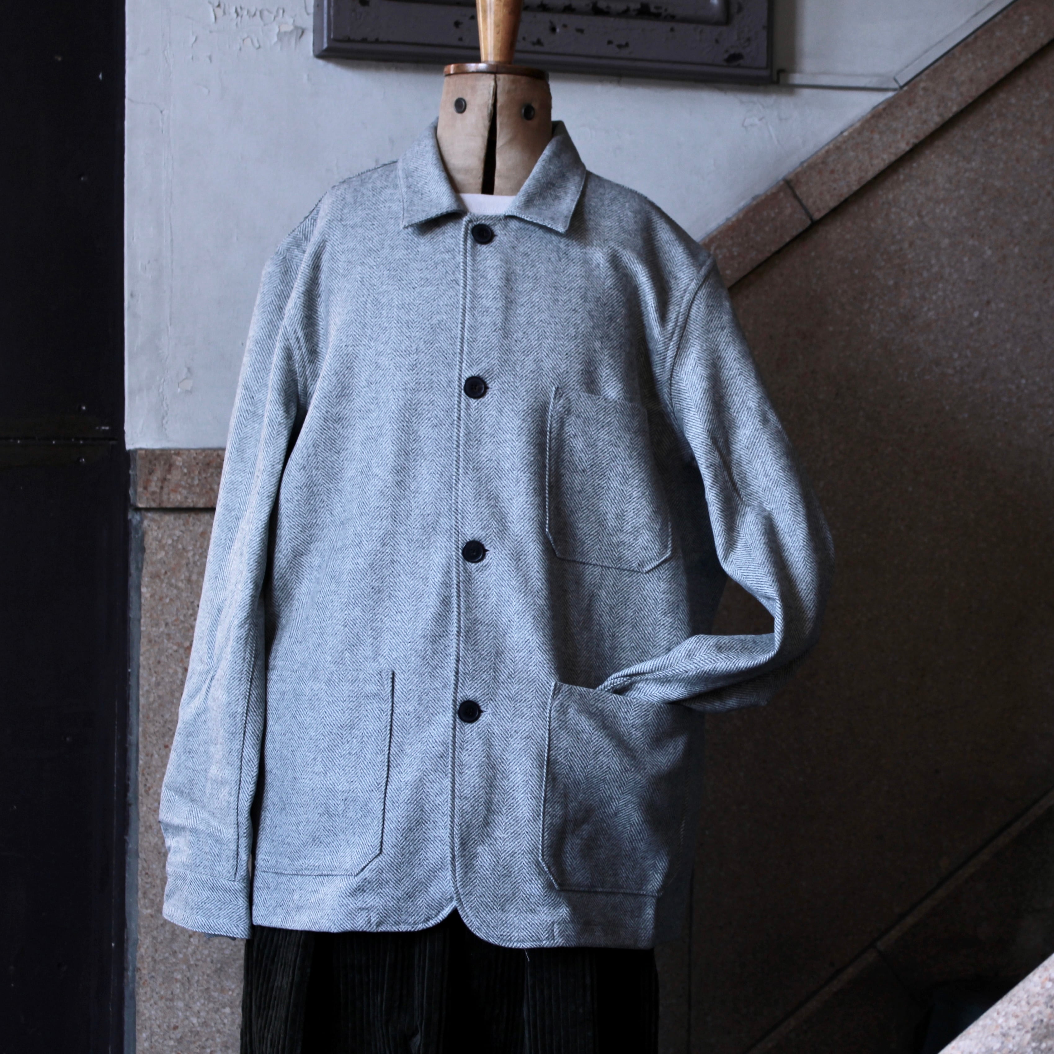 Portuguese virgin wool jacket - light grey -