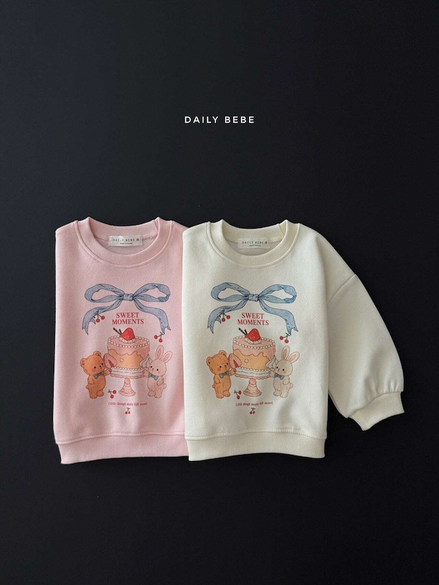 【取寄】Dailybebe ケーキトレーナー｜秋服｜韓国子供服｜26/AT