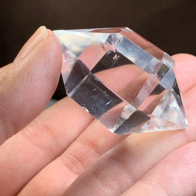 1.透明✩水晶ダブルポイント