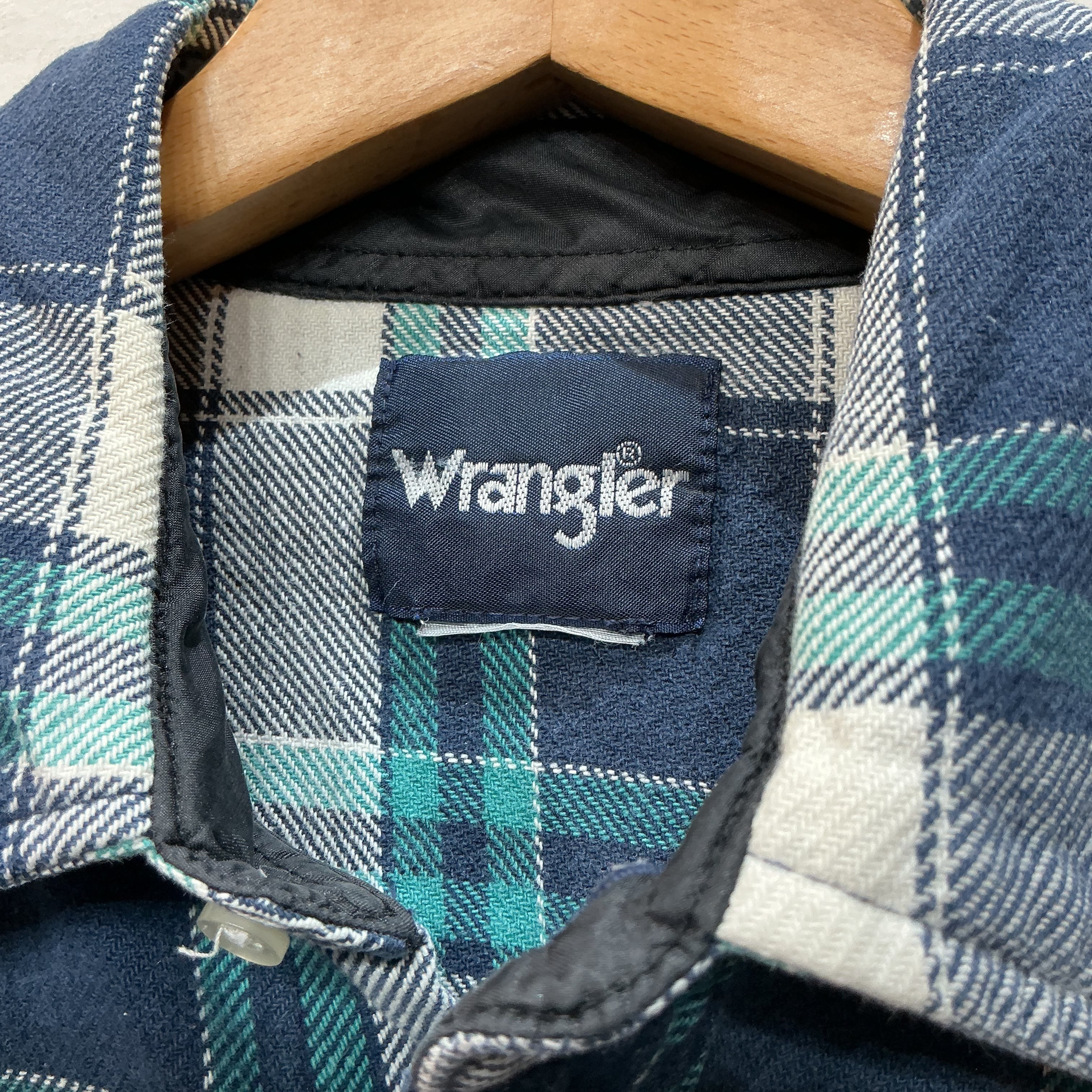 90's Wrangler ラングラー 長袖シャツ チェックシャツ ウエスタン