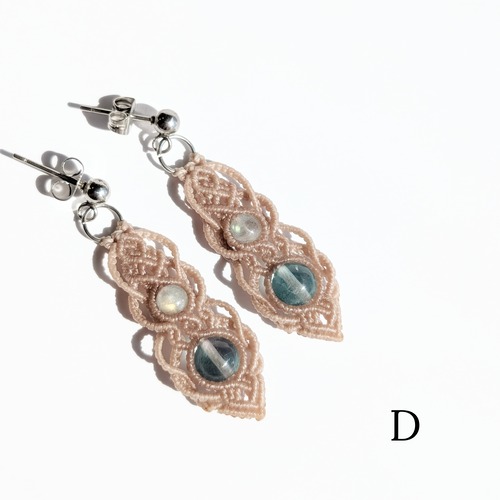 　Earrings / Two Stone Drop　
