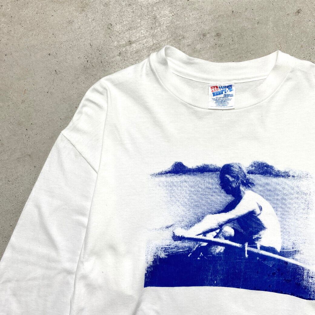 90年代 USA製 フォトプリント ロングTシャツ ロンT メンズL 古着 90s