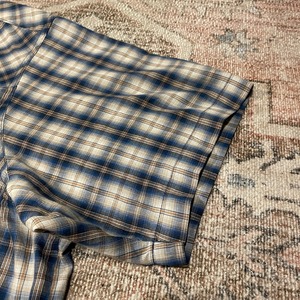 Wrangler / western shirts / check pattern / S/S shirts / Square cut shirts