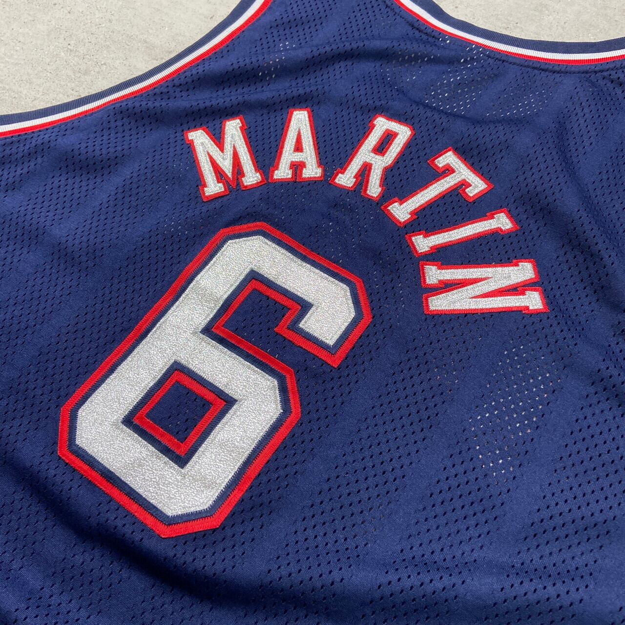 Reebok リーボック NBA NEW JERSEY NETS MARTIN ゲームシャツ レプリカ