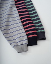 【#Re:room】CUT OFF BORDER SWEAT TRAINER［REC884］