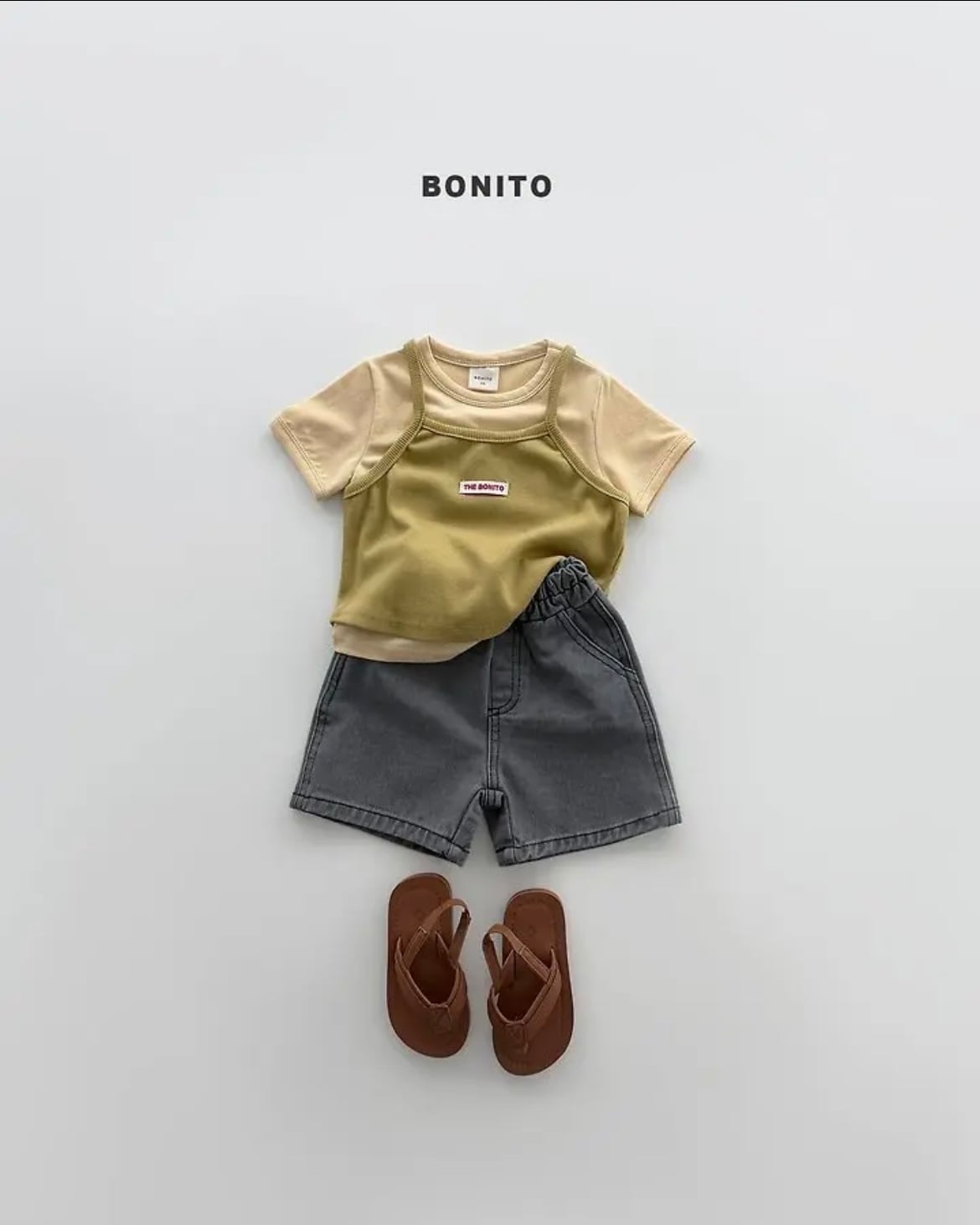 リブベッドレイヤーノースリーブ/BONITO