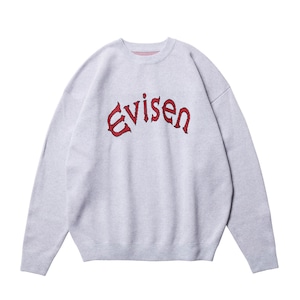 EVISEN LOGO JACQUARD KNIT Heather Grey