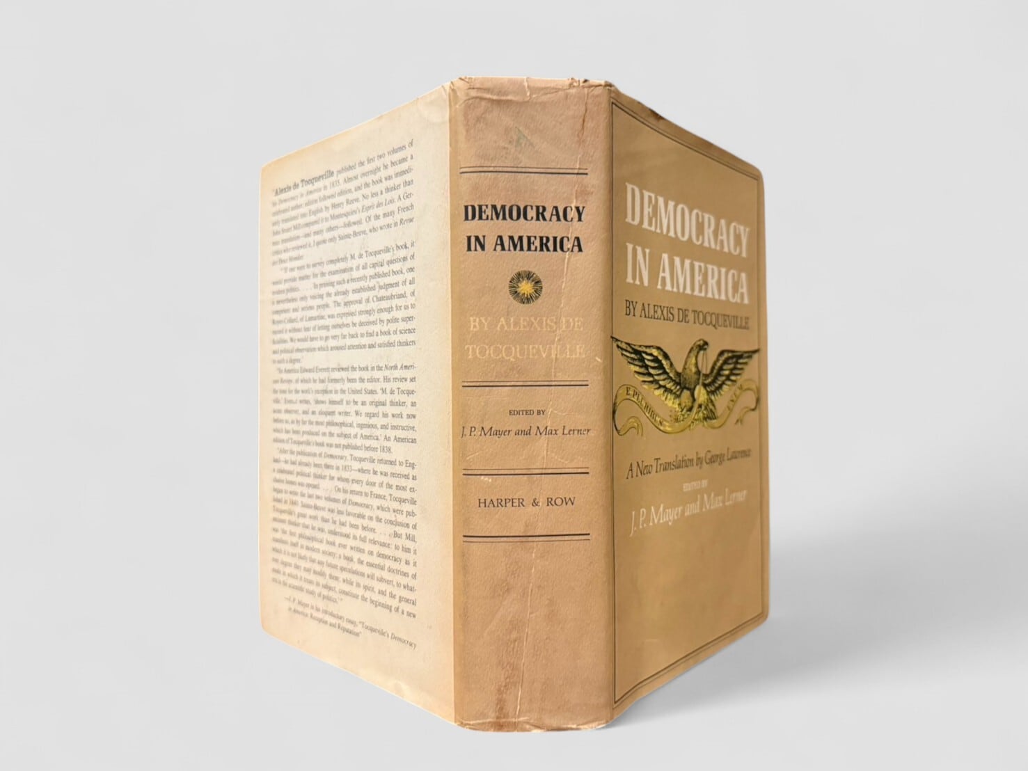 SFF105】【FIRST EDITION】Democracy in America(1966) /Alexis de