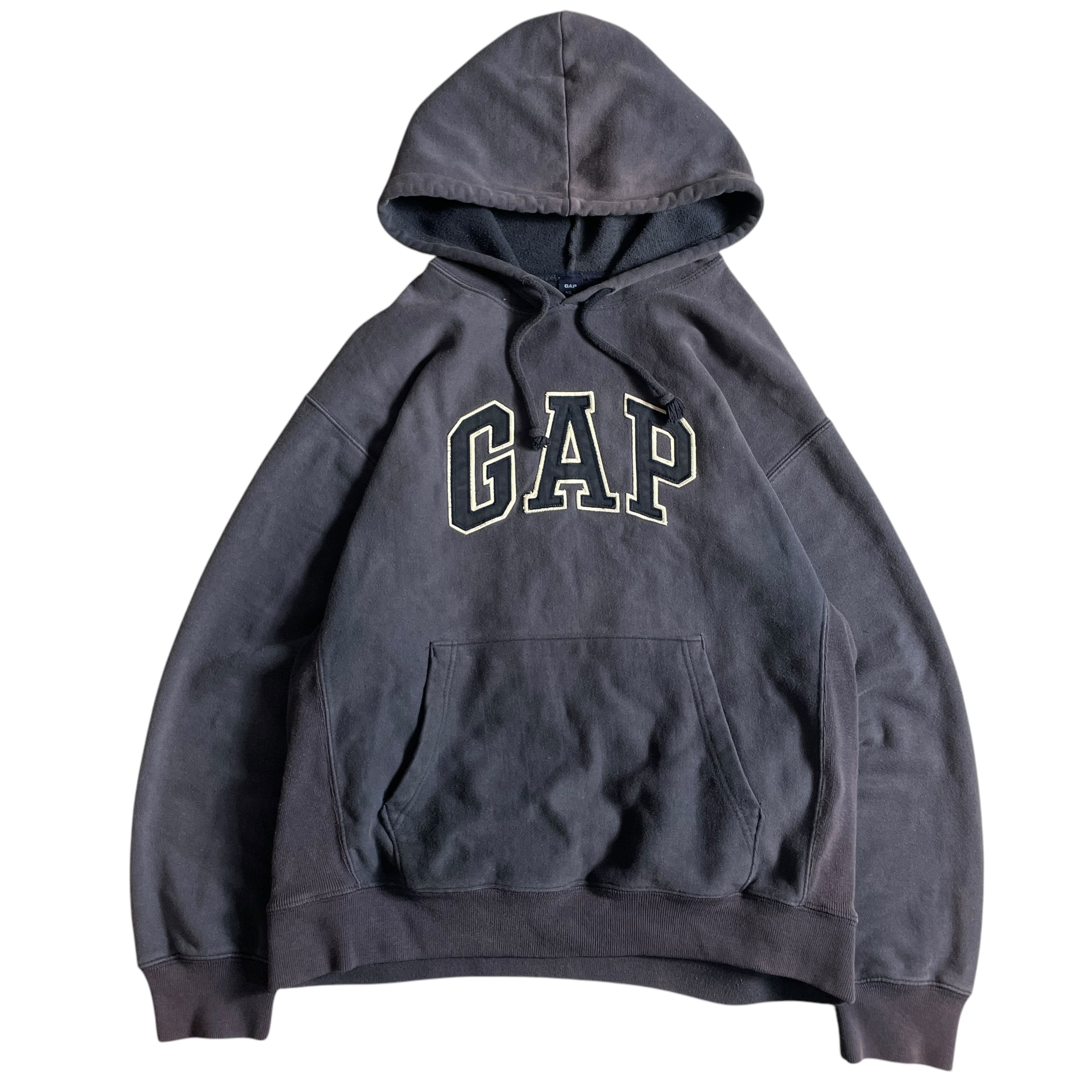 00s OLD GAP オールドギャップ フェード スウェットパーカー ナス紺