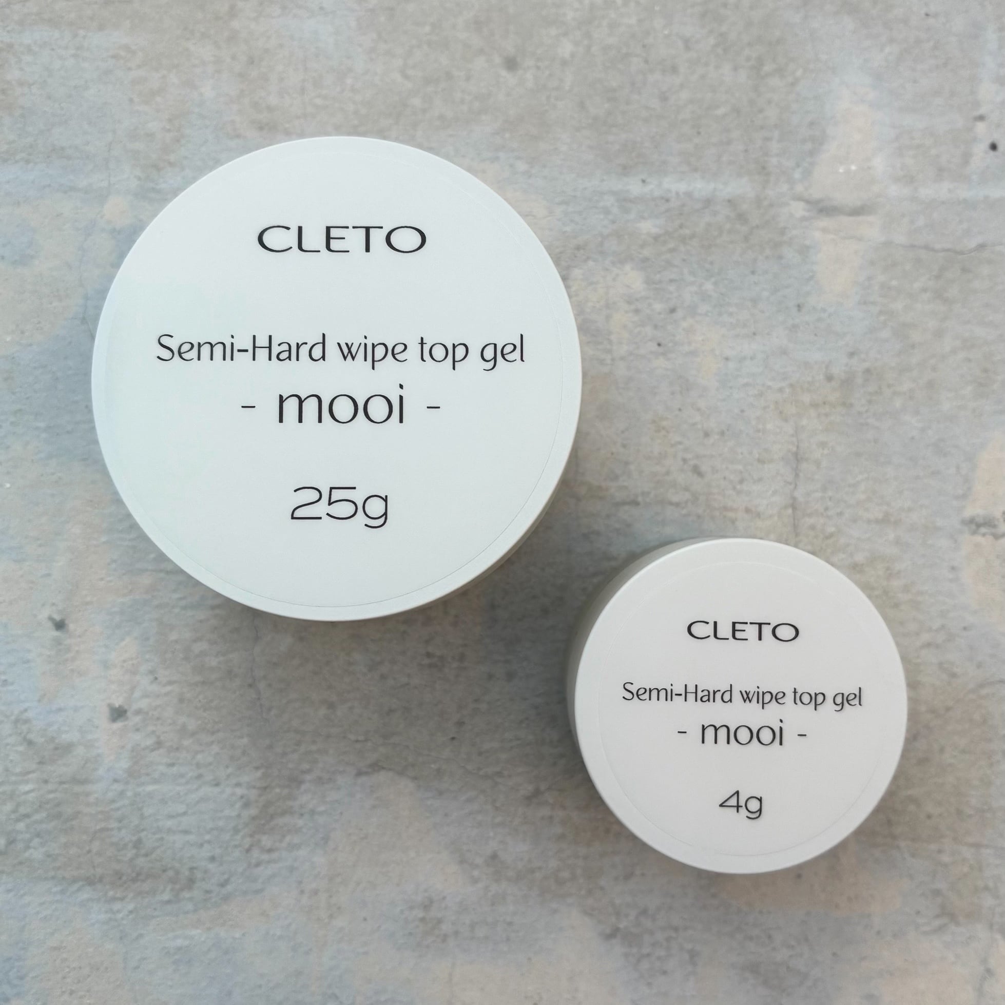 Semi-Hard wipe top gel -mooi- 25g | CLETO / loade