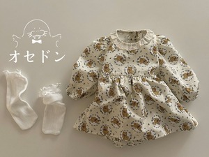 【ciel de maman】テディベアロンパース 3~12ヶ月【240222ci】