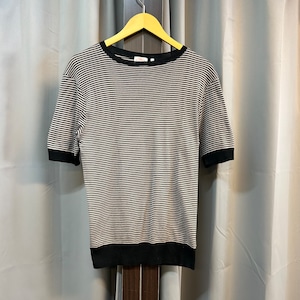 MAUCHAUFFEE S/S BORDER KNIT CUT SEW《2》
