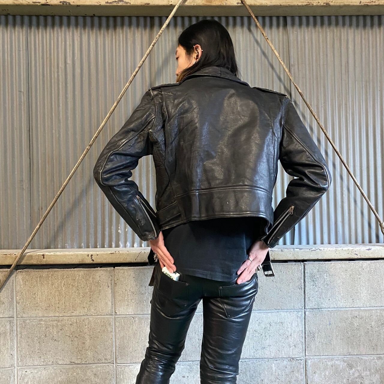 60年代 ビンテージ USA製 黒タグ Schott Perfect ショット ワンスター 