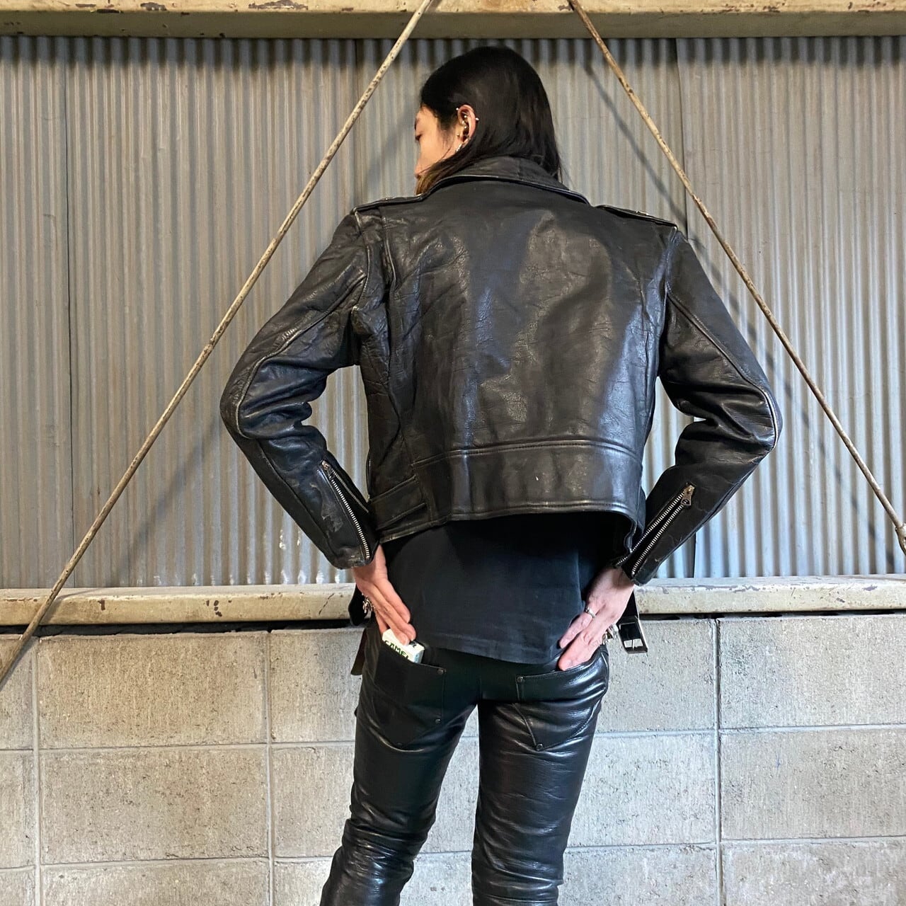 60年代 ビンテージ USA製 黒タグ Schott Perfect ショット ワンスター 
