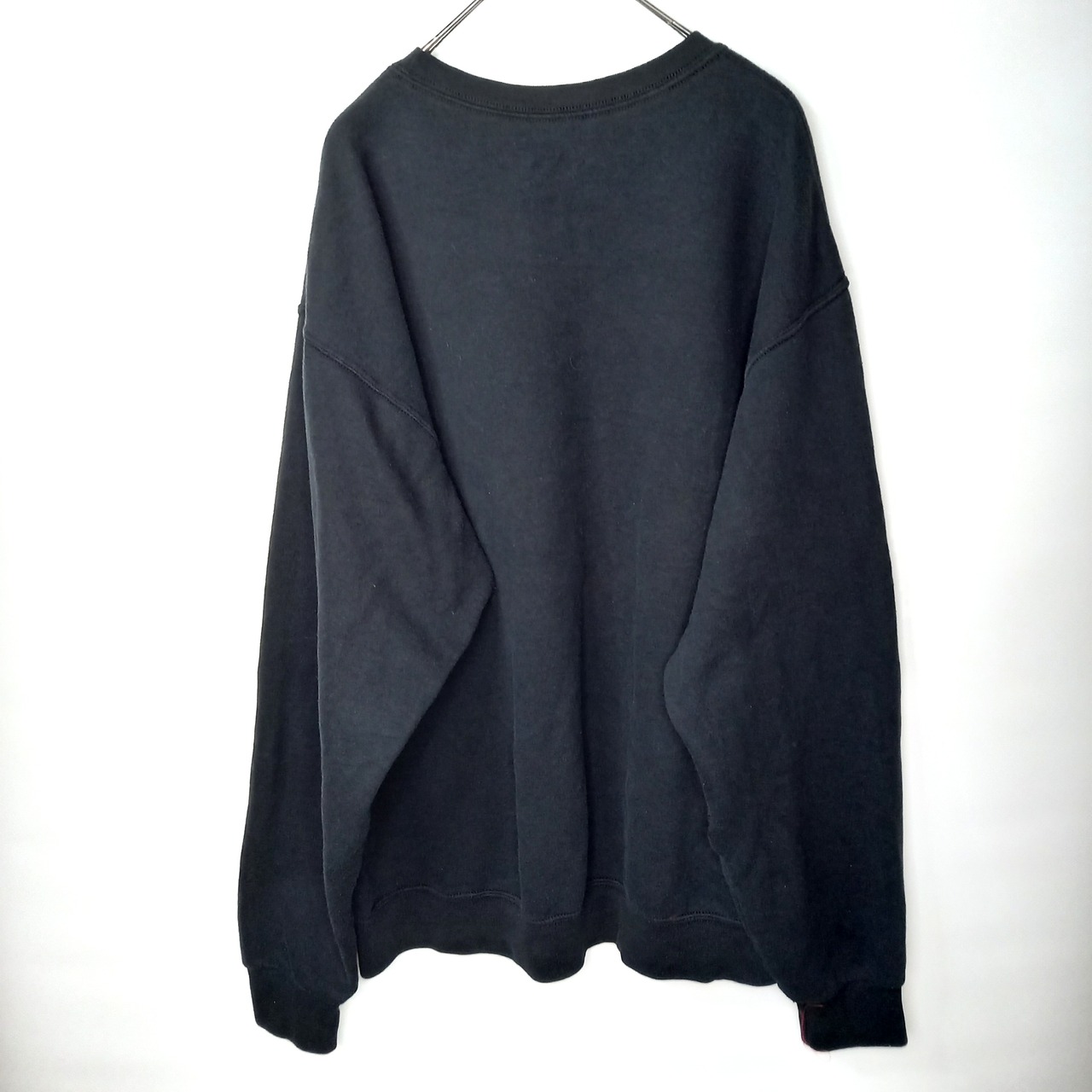 フルーツオブザルーム　クルーネック　スウェット　無地トレーナー　ブラック　L/G