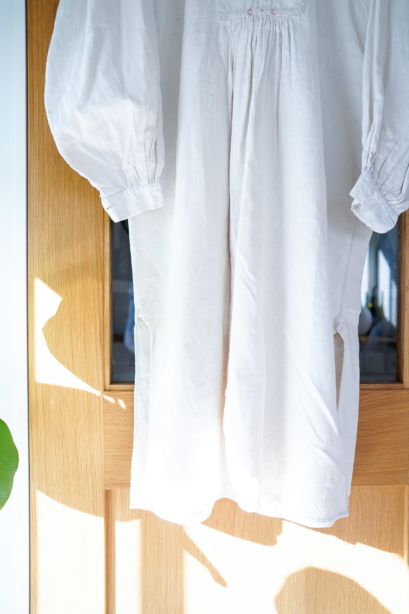 1930s フレンチ ファーマーズ リネン スモック トップス 