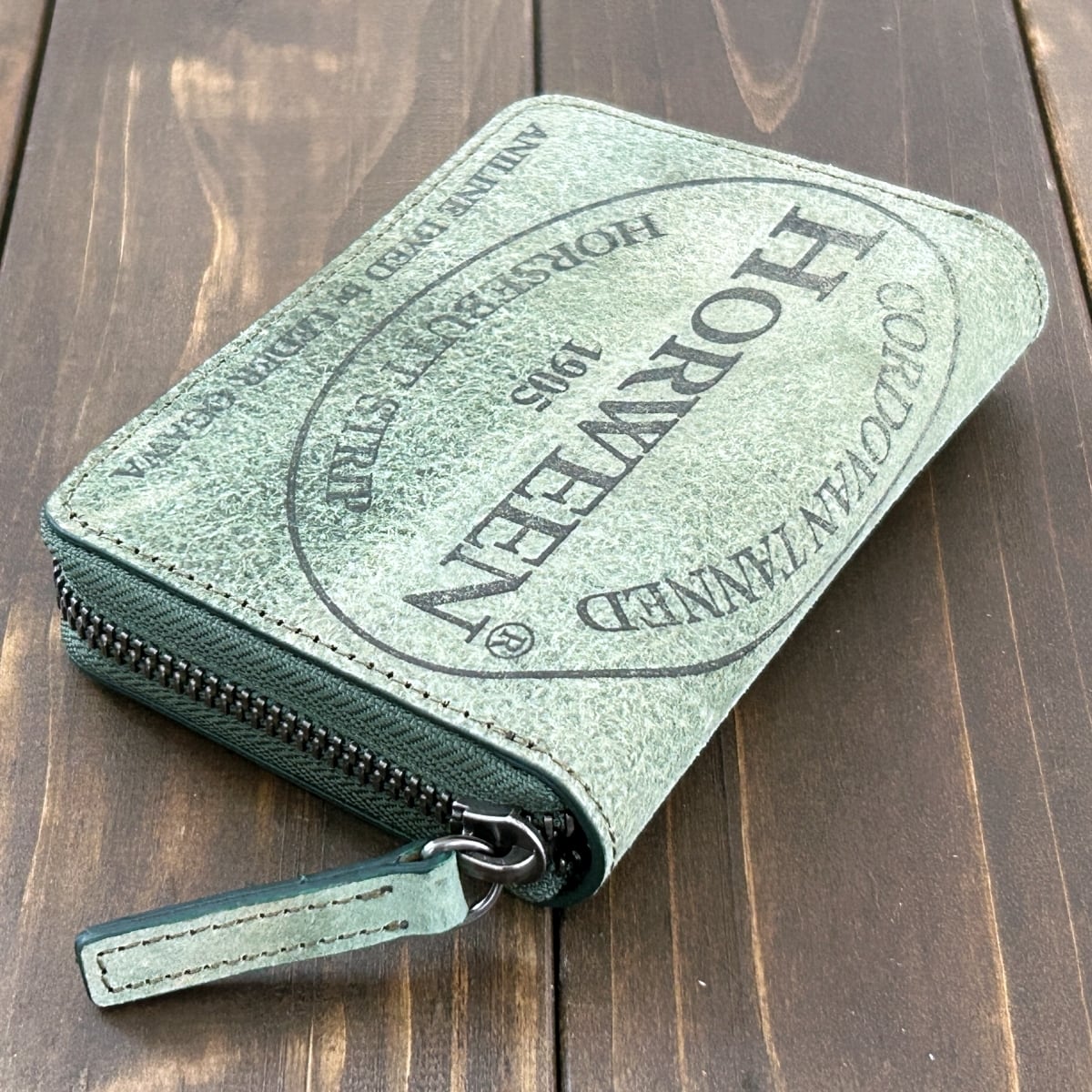 ミドルウォレット ホースバットストリップ（Horween社） HORWEEN × レーデルオガワ ホースバット ミドルウォレット ナチュラル