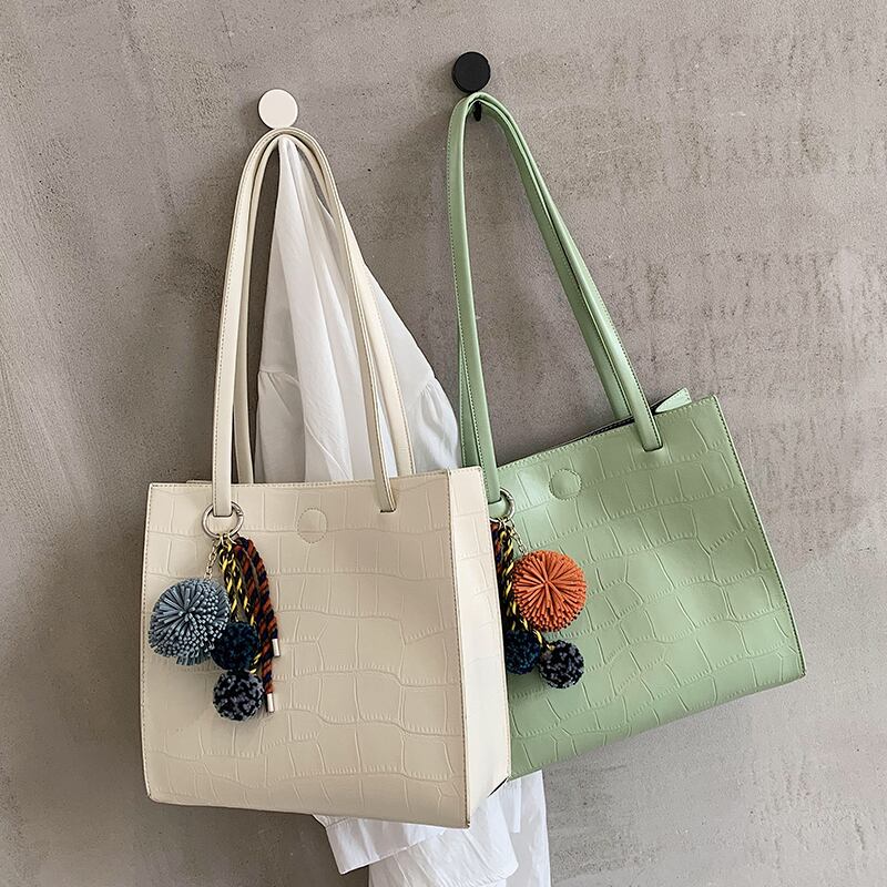 シンプルな大容量バッグハンドバッグ2020新しいトレンディなファッションカジュアルオールマッチショルダーバッグネットセレブウエスタンスタイルスクエアバッグ Tiancai_Wing_Bag2894311